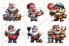 Funny Santa PNG, Santa Working Jobs Clip Art, Christmas Png Product Image 9