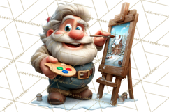 Funny Santa PNG, Santa Working Jobs Clip Art, Christmas Png Product Image 2