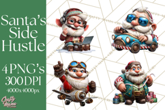 Funny Santa PNG, Santa Working Jobs Clip Art, Christmas Png Product Image 1