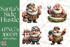Funny Santa PNG, Santa Working Jobs Clip Art, Christmas Png Product Image 1