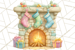 Santa&#039;s Workshop Christmas Clipart PNG &amp; Digital Clip Art Product Image 2