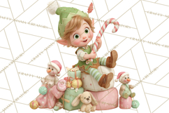 Santa&#039;s Workshop Christmas Clipart PNG &amp; Digital Clip Art Product Image 3