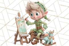 Santa&#039;s Workshop Christmas Clipart PNG &amp; Digital Clip Art Product Image 2