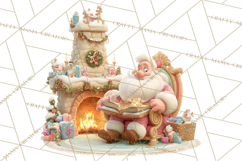Santa&#039;s Workshop Christmas Clipart PNG &amp; Digital Clip Art Product Image 5