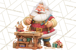 Santa&#039;s Workshop Christmas Clipart PNG &amp; Digital Clip Art Product Image 5