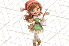 Santa&#039;s Workshop Christmas Clipart PNG &amp; Digital Clip Art Product Image 4