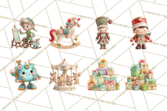 Santa&#039;s Workshop Christmas Clipart PNG &amp; Digital Clip Art Product Image 6