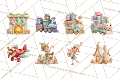 Santa&#039;s Workshop Christmas Clipart PNG &amp; Digital Clip Art Product Image 3