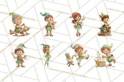 Santa&#039;s Workshop Christmas Clipart PNG &amp; Digital Clip Art Product Image 4