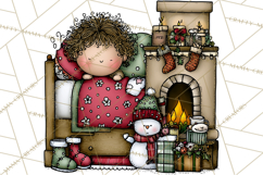 The Night Before Christmas Clipart, Santa&#039;s Sleigh PNG Product Image 2