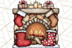 The Night Before Christmas Clipart, Santa&#039;s Sleigh PNG Product Image 4