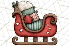 The Night Before Christmas Clipart, Santa&#039;s Sleigh PNG Product Image 3