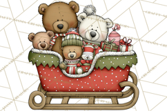 The Night Before Christmas Clipart, Santa&#039;s Sleigh PNG Product Image 2