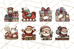 The Night Before Christmas Clipart, Santa&#039;s Sleigh PNG Product Image 4