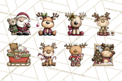 The Night Before Christmas Clipart, Santa&#039;s Sleigh PNG Product Image 7