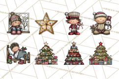 The Night Before Christmas Clipart, Santa&#039;s Sleigh PNG Product Image 9