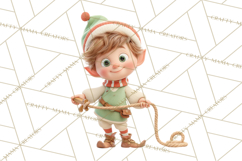 Santa&#039;s Workshop Clipart, Christmas Elf &amp; Santa Clipart Png Product Image 4