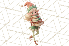 Santa&#039;s Workshop Clipart, Christmas Elf &amp; Santa Clipart Png Product Image 5