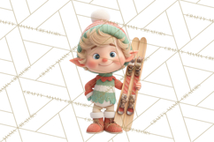 Santa&#039;s Workshop Clipart, Christmas Elf &amp; Santa Clipart Png Product Image 4