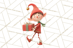 Santa&#039;s Workshop Clipart, Christmas Elf &amp; Santa Clipart Png Product Image 2