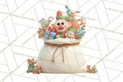 Santa&#039;s Workshop Clipart, Christmas Elf &amp; Santa Clipart Png Product Image 5