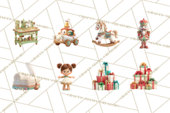 Santa&#039;s Workshop Clipart, Christmas Elf &amp; Santa Clipart Png Product Image 6