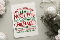 Santa&#039;s Workshop North Pole SVG, Santa Sack SVG Design Product Image 2