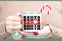 Santa Santa Santa Christmas Gnome Sublimation Product Image 4