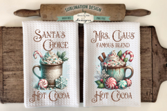 Holiday Kitchen Towel Bundle | 16 Christmas Cocoa PNG Files Product Image 10