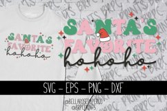 Santa&#039;s Favorite Ho Ho Ho | Retro | Christmas Holiday SVG Product Image 1
