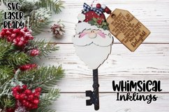 Santas Magic Key Ornament Laser SVG Product Image 1