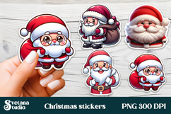 Christmas stickers PNG bundle | Printable Christmas stickers Product Image 10