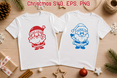 Christmas Santa Claus SVG design | Christmas silhouette SVG Product Image 1
