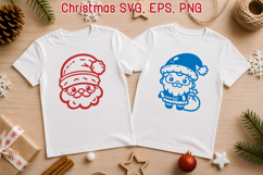Christmas Santa Claus SVG design | Christmas silhouette SVG Product Image 1