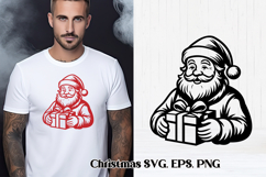 Christmas Santa Claus SVG design | Christmas silhouette Product Image 1