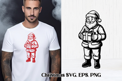 Christmas Santa Claus SVG design | Christmas silhouette Product Image 1