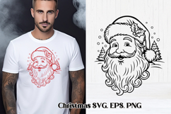 Christmas Santa Claus SVG design | Christmas silhouette Product Image 1
