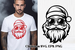 Christmas Santa Claus SVG design | Christmas silhouette Product Image 1