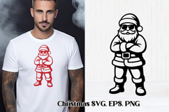 Christmas Santa Claus SVG design | Christmas silhouette Product Image 1
