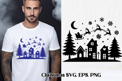 Christmas Santa Claus SVG design | Christmas silhouette Product Image 1