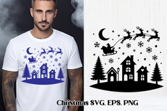 Christmas Santa Claus SVG design | Christmas silhouette Product Image 1