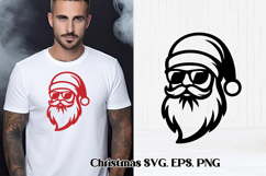 Christmas Santa Claus SVG design | Christmas silhouette Product Image 1