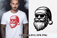 Christmas Santa Claus SVG design | Christmas silhouette Product Image 1