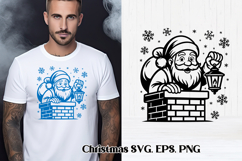 Christmas Santa Claus SVG design | Christmas silhouette Product Image 1