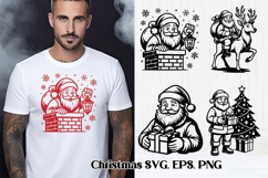 Christmas Santa Claus SVG design | Christmas silhouette Product Image 1