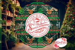 Santa's Workshop | Christmas | 10" Sublimation Wind Spinner Product Image 1