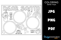 Santa Tray Coloring Page - Dear Santa Product Image 1