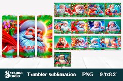 Christmas tumbler bundle | Santa Claus tumbler sublimation Product Image 1