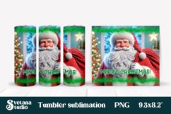 Christmas tumbler wrap | Santa Claus tumbler sublimation Product Image 1