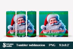 Christmas tumbler wrap | Santa Claus tumbler sublimation Product Image 1